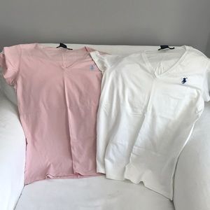 Two Polo V Neck T-Shirts - never been worn